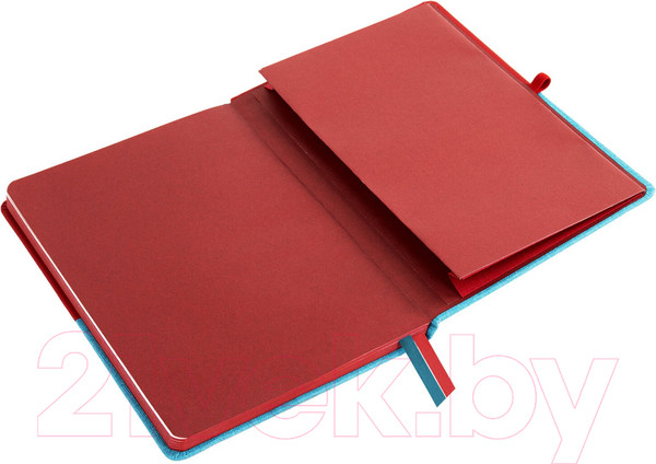 Изображение товара Записная книжка Brauberg Duo / 113431 (красный/бирюзовый)