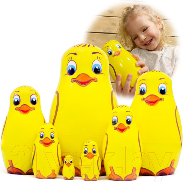 Изображение товара Матрешка сувенирная Брестская Фабрика Сувениров Матрешка-уточка 7307