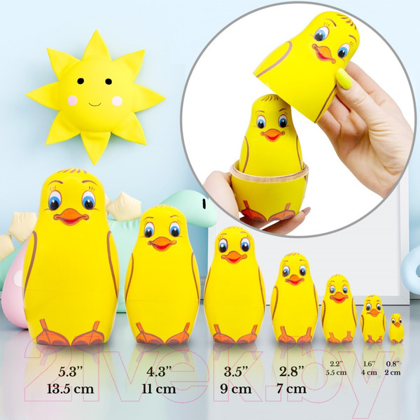 Изображение товара Матрешка сувенирная Брестская Фабрика Сувениров Матрешка-уточка 7307