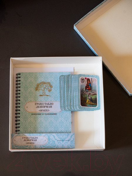 Изображение товара Гадальные карты Gothic Kotik Production Оракул Ленорман с большой книгой инструкцией (в подарочном боксе)