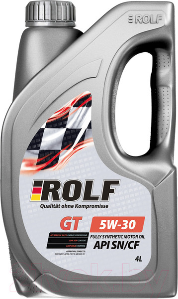 Изображение товара Моторное масло Rolf GT 5W30 SN/CF / 322443 (4л)