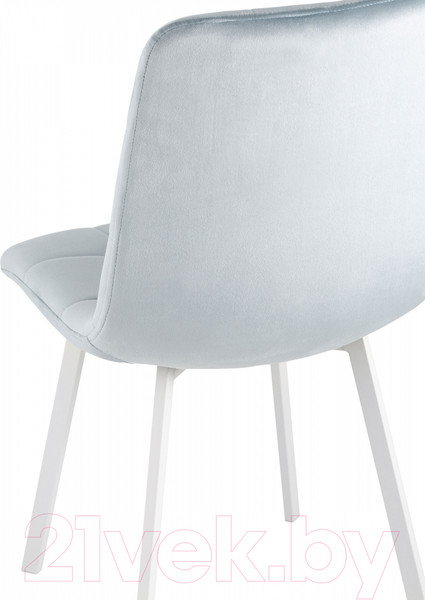 Изображение товара Стул Stool Group Chilly / OS-2011 HLR-17 wl (велюр серо-голубой/ножки белые)