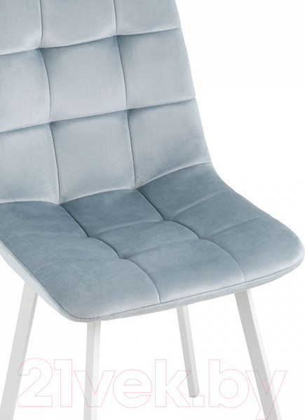 Изображение товара Стул Stool Group Chilly / OS-2011 HLR-17 wl (велюр серо-голубой/ножки белые)