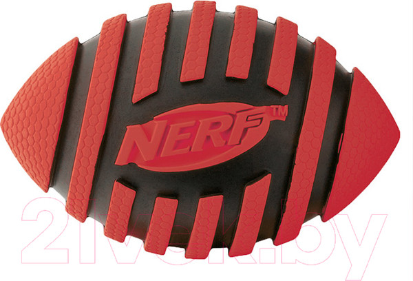 Изображение товара Игрушка для собак Nerf Мяч для регби пищащий / 22217