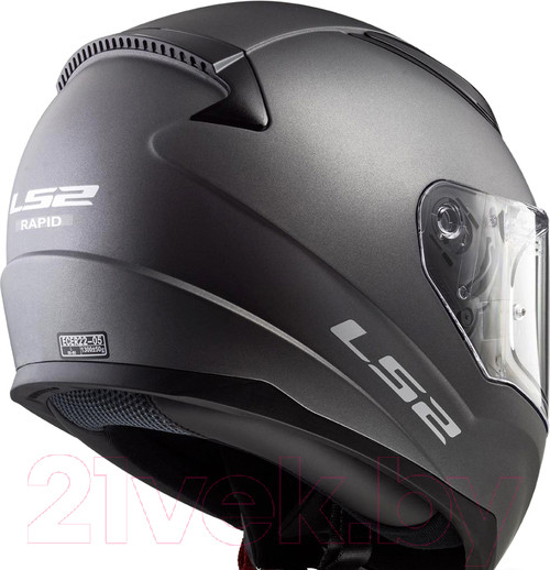 Изображение товара Мотошлем LS2 FF353 Rapid Solid (XL, серый матовый)