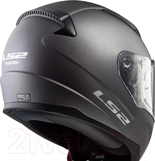 Изображение товара Мотошлем LS2 FF353 Rapid Solid (M, серый матовый)