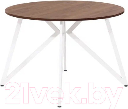 Изображение товара Обеденный стол Millwood Женева Л18 D120 (дуб табачный Craft/металл белый)