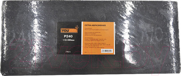 Изображение товара Сетка абразивная Yourtools 115x280мм P240 (10шт)