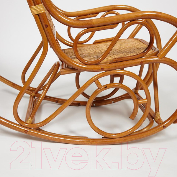Изображение товара Кресло-качалка Tetchair Milano без подушки (коньяк)