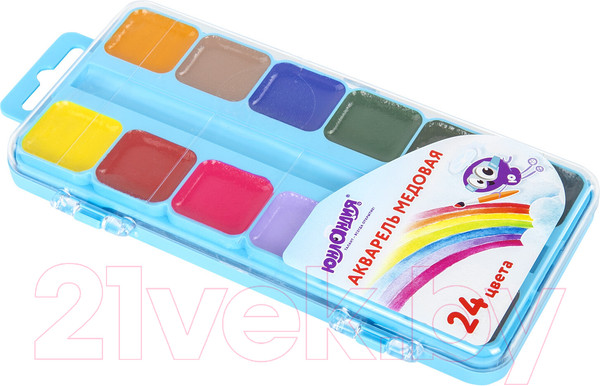 Изображение товара Акварельные краски Юнландия Юнландик-Художник / 192288 (24цв)