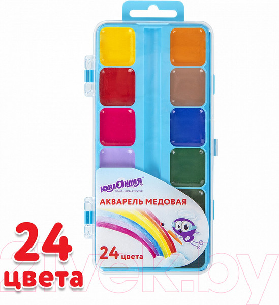 Изображение товара Акварельные краски Юнландия Юнландик-Художник / 192288 (24цв)