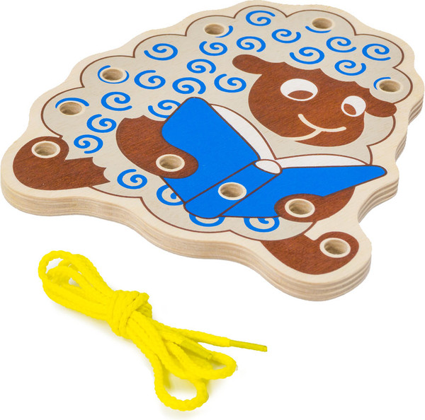 Изображение товара Развивающий игровой набор Alatoys Шнуровка Овечка / ШН02