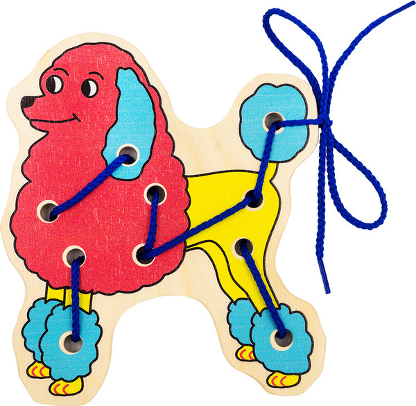 Изображение товара Развивающий игровой набор Alatoys Шнуровка Пудель / ШН09