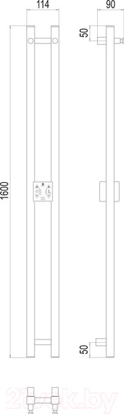 Изображение товара Полотенцесушитель электрический Terminus Стойка Duo Проф 160