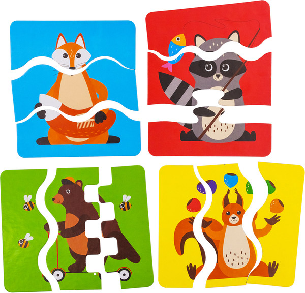 Изображение товара Развивающая игра Alatoys Пазл Дикие животные / ПЗЛ4004