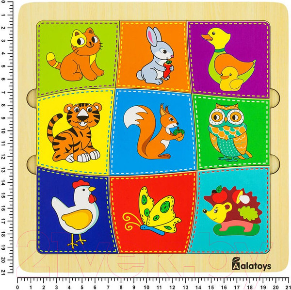 Изображение товара Сортер Alatoys Пазл-ассоциации Найди пару / ПЗЛ2039