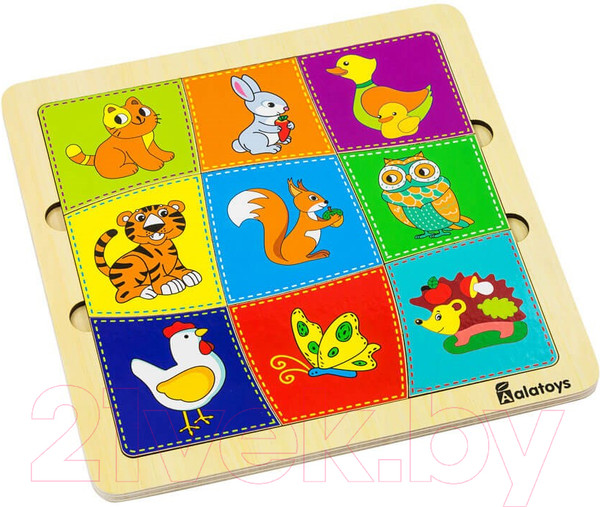 Изображение товара Сортер Alatoys Пазл-ассоциации Найди пару / ПЗЛ2039