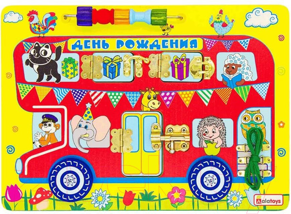 Изображение товара Бизиборд Alatoys День рождения / ББ216
