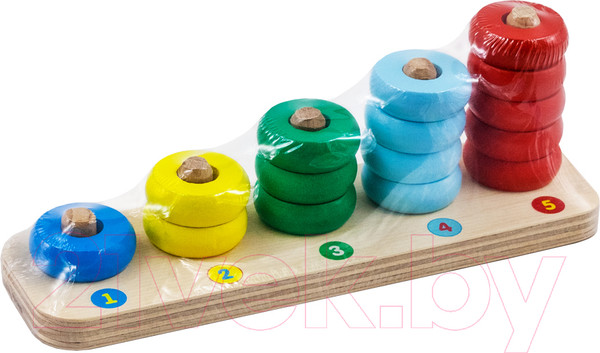 Изображение товара Сортер Alatoys Пирамидка Счеты / ПСЧ2002