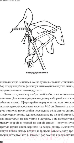Изображение товара Книга Альпина Вязание без слез. Базовые техники и понятные схемы (Циммерман Э.)