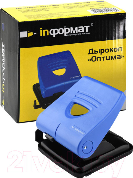 Изображение товара Дырокол inФормат Оптима DOP-30B (синий)