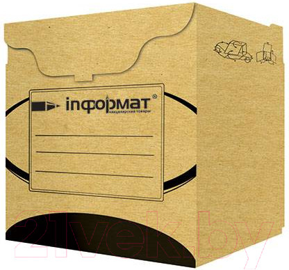 Изображение товара Коробка архивная inФормат RB63330N (бурый)