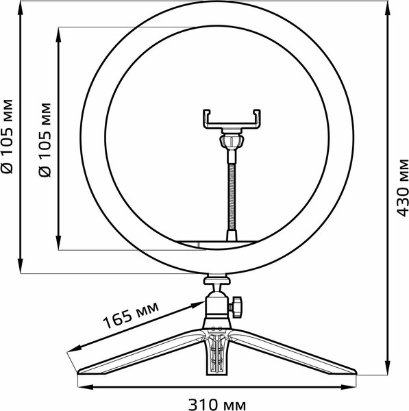 Изображение товара Кольцевая лампа Gauss RL003