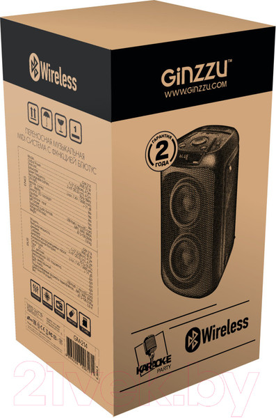 Изображение товара Портативная колонка Ginzzu GM-214