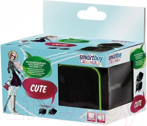 Изображение товара Акустическая система SmartBuy Cute / SBA-2580 (черный/зеленый)