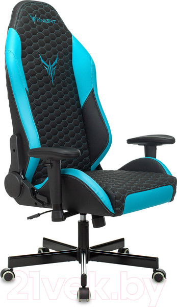 Изображение товара Кресло геймерское Бюрократ Knight Neon (черный/голубой экокожа)