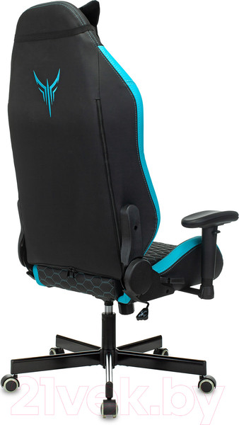 Изображение товара Кресло геймерское Бюрократ Knight Neon (черный/голубой экокожа)