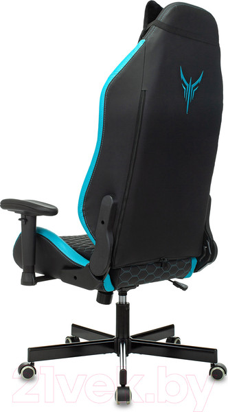 Изображение товара Кресло геймерское Бюрократ Knight Neon (черный/голубой экокожа)