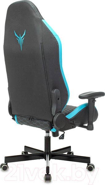 Изображение товара Кресло геймерское Бюрократ Knight Neon (черный/голубой экокожа)