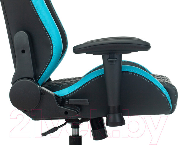 Изображение товара Кресло геймерское Бюрократ Knight Neon (черный/голубой экокожа)