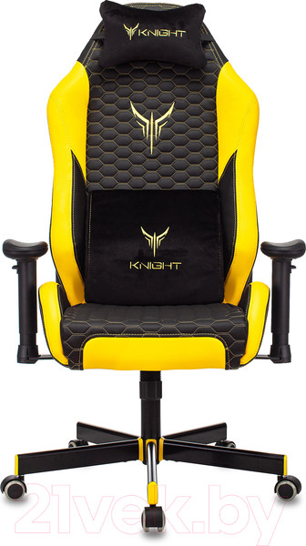 Изображение товара Кресло геймерское Бюрократ Knight Neon (черный/желтый экокожа)
