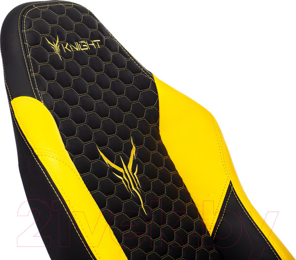 Изображение товара Кресло геймерское Бюрократ Knight Neon (черный/желтый экокожа)