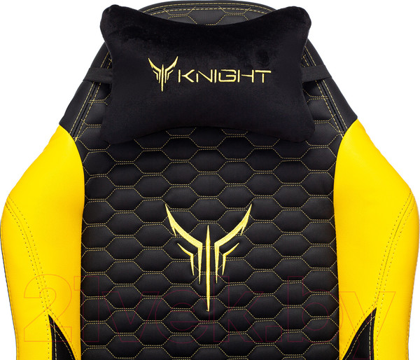 Изображение товара Кресло геймерское Бюрократ Knight Neon (черный/желтый экокожа)
