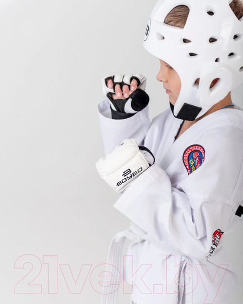 Изображение товара Шлем для таэквондо BoyBo Premium (L, белый)