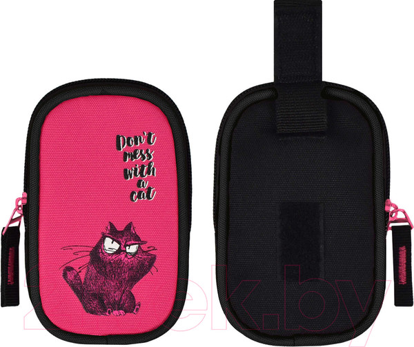 Изображение товара Школьный рюкзак Феникс+ Крэйзи кот / 59299 (малиновый)