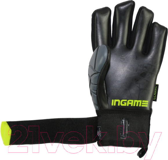 Изображение товара Перчатки вратарские Ingame Classic (р.10, черный/салатовый)