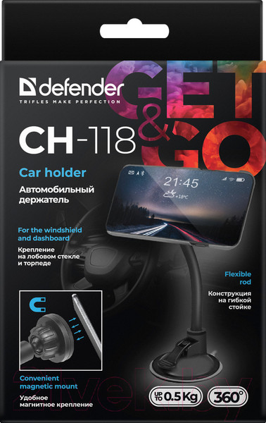 Изображение товара Держатель для смартфонов Defender CH-118 / 29118
