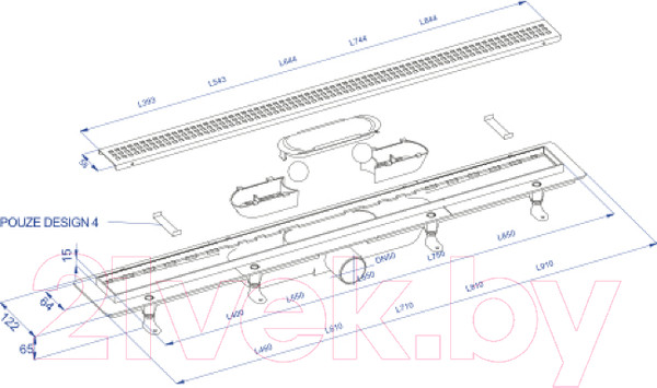 Изображение товара Трап для душа Plast Brno Design SZA1750