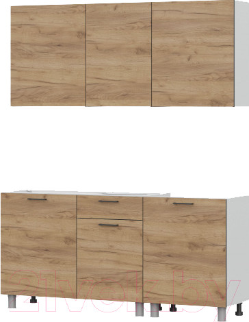 Изображение товара Кухонный гарнитур Просто Хорошая Мебель Лаванда 1.7 (дуб золотой)