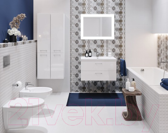 Изображение товара Ванна акриловая Cersanit Lorena 150x70 (с ножками и 2 экрана)