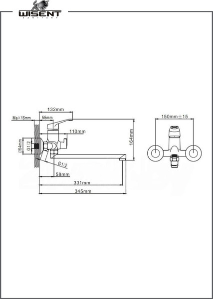 Изображение товара Смеситель Wisent WP22028