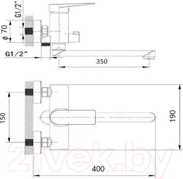 Изображение товара Смеситель Wisent WP22240