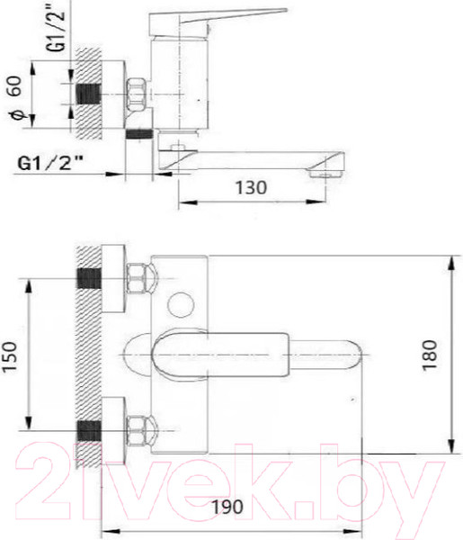 Изображение товара Смеситель Wisent WP30202