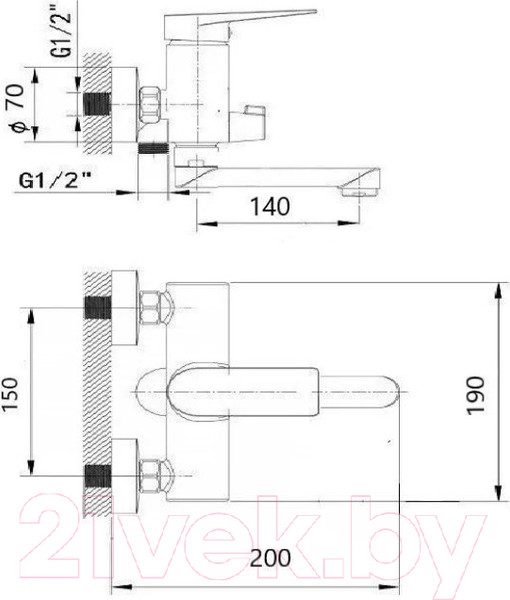 Изображение товара Смеситель Wisent WP30240