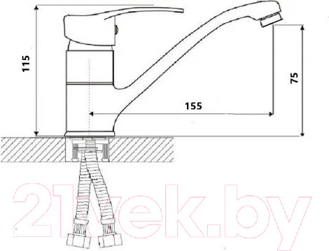 Изображение товара Смеситель Wisent WP45202-2