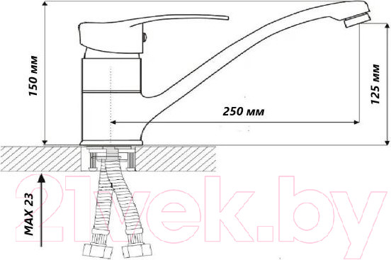 Изображение товара Смеситель Wisent WP49205